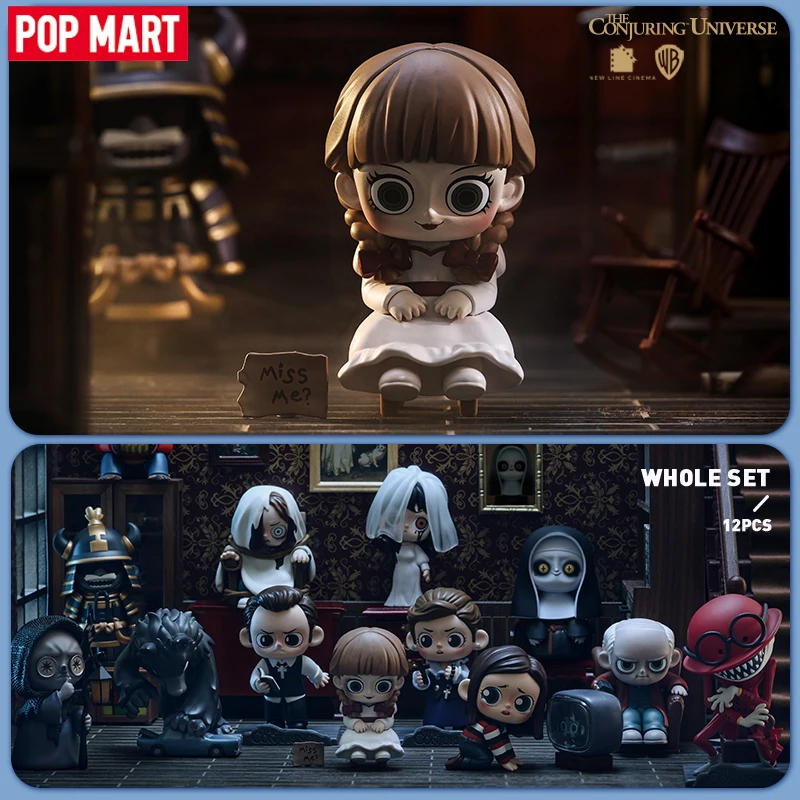 55TOYS POP MART Warner Bros. The Conjuring Universe Series Blind Box Kawaii Action Doll Figure Cute Girl Birthday Gift Anime