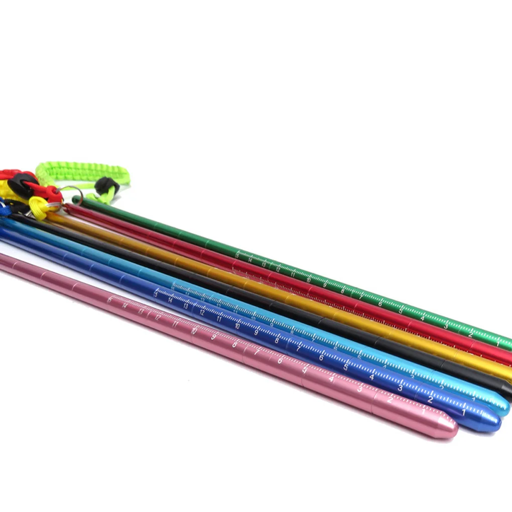 

Scuba Diving Stick Pressing Pointer Rod Aluminum Alloy Underwater Shaker Noise Maker Reef Sticks Underwater Yellow