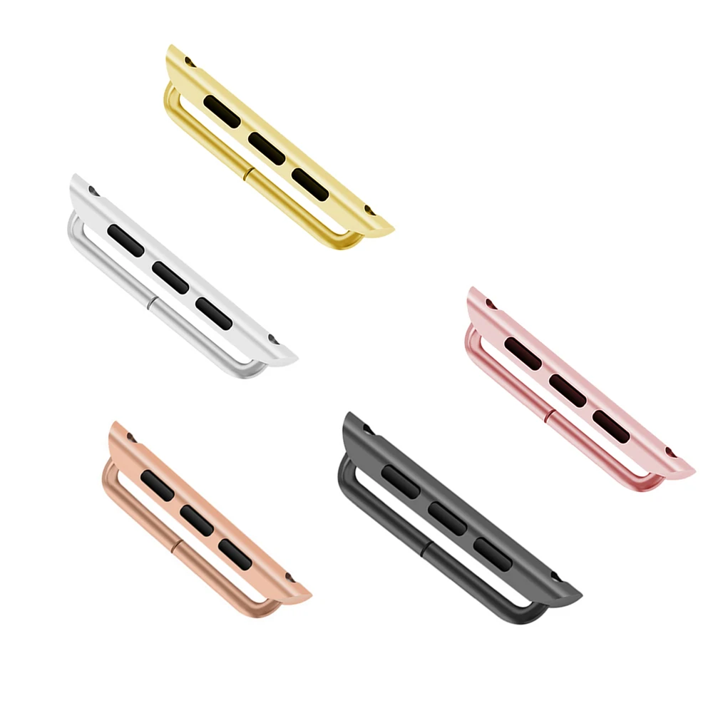 Adapter Connector For Apple Watch Band Series 8 7 6 SE 5 4 3 for iWatch Strap 42mm 38mm 44mm 49mm Stainless Steel Clasp Adaptor