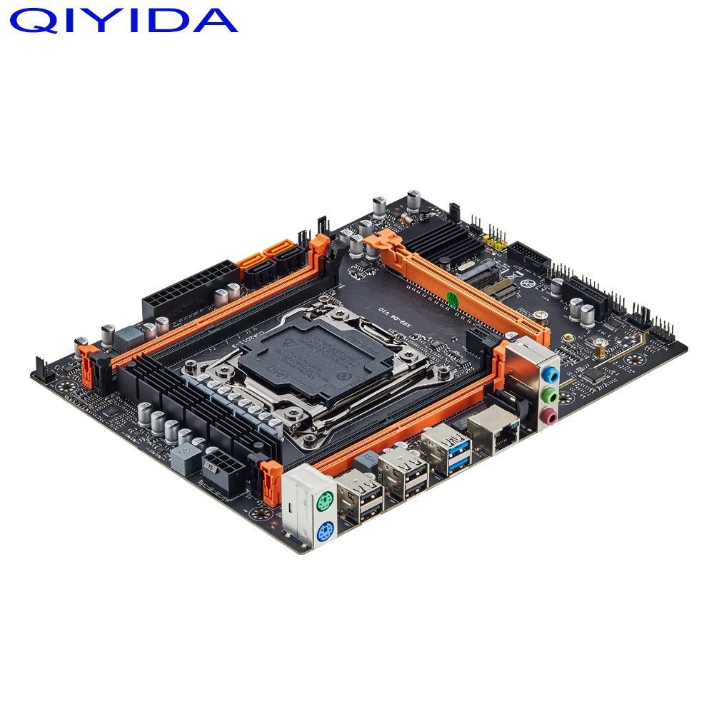 QIYIDA X99 слот для материнской платы LGA2011-3 USB3.0 NVME M.2 SSD поддержка памяти DDR4 и процессор