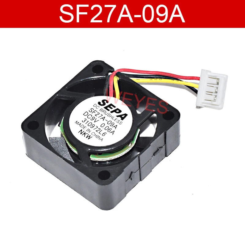 Для SEPA SF27A-09A DC9V 0.06A DC бесщеточный вентилятор нового охлаждения 3010 30*30*10 мм 3-контактный