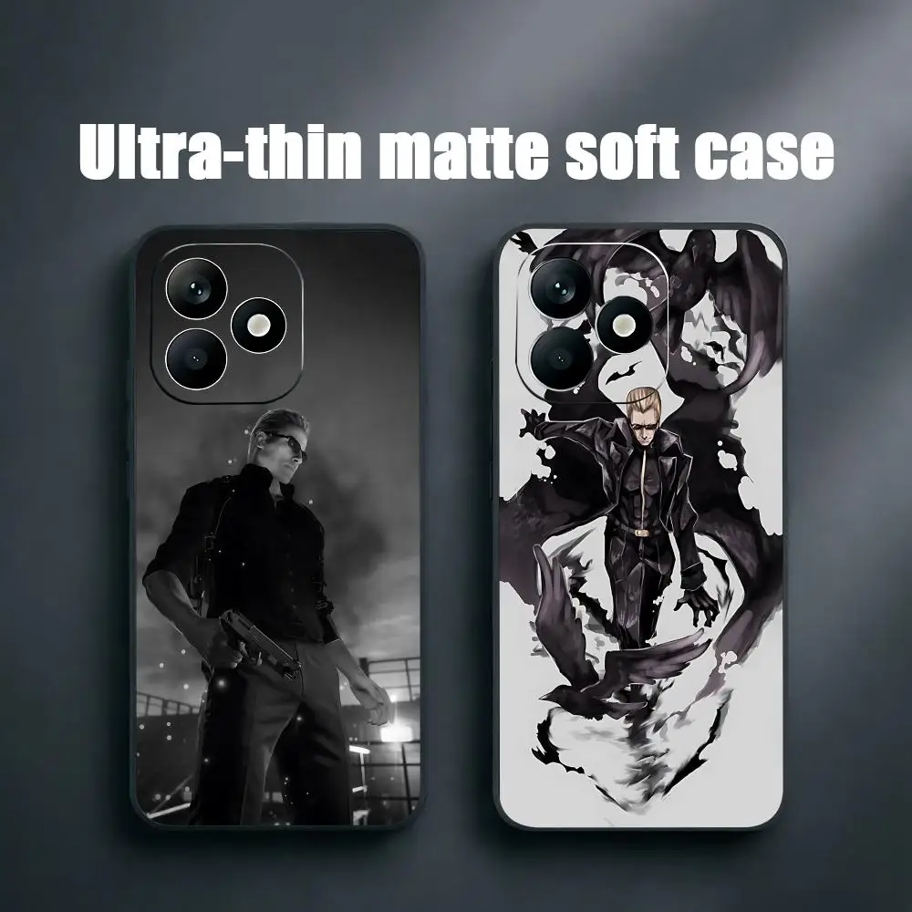 Фото Чехол для телефона Cool Man Wesker RE Game для Xiaomi Redmi Note 17 15 14 13 12 11 Pro Plus S 5G 14C A3, мягкий черный чехол. №1