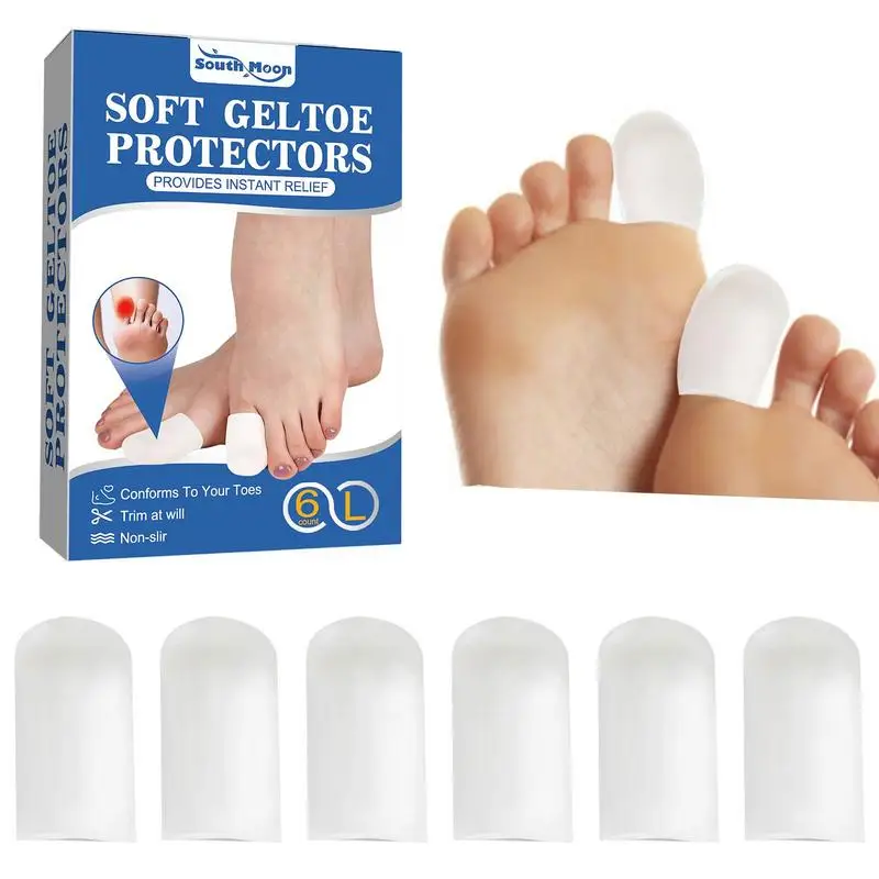 

6 шт., силиконовые накладки на большие пальцы ног для мужчин