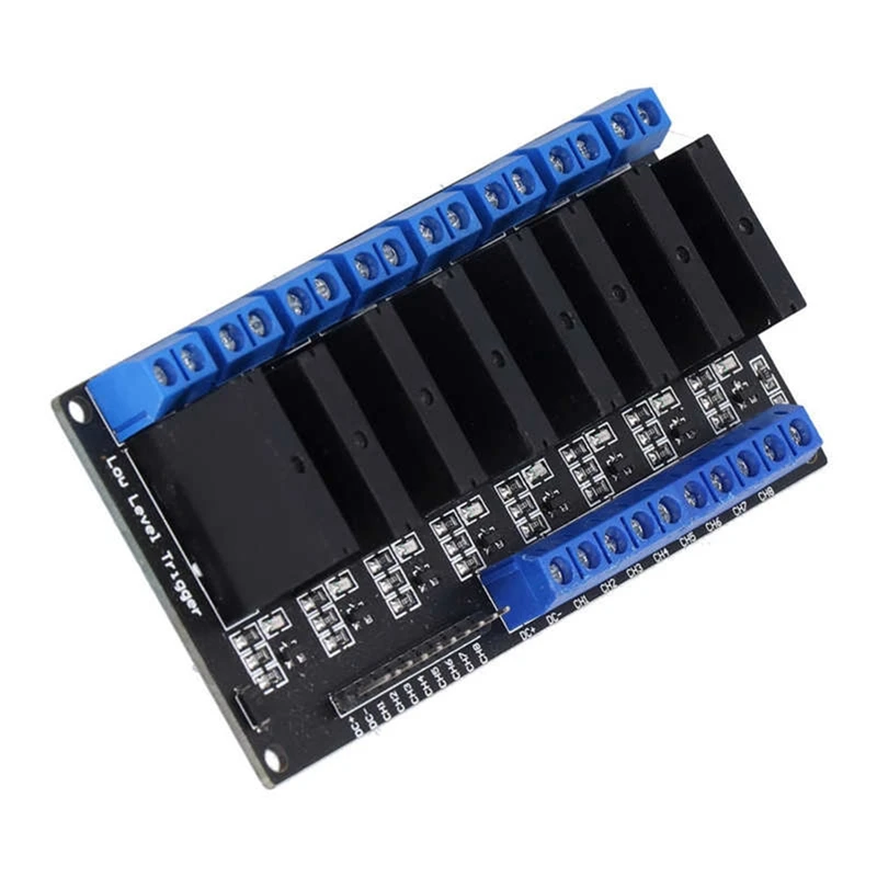 

A63I HY-M281 8 Channel Solid State Relay Module Low Level Driver Relay Module With Fuse 5V Low Level Trigger