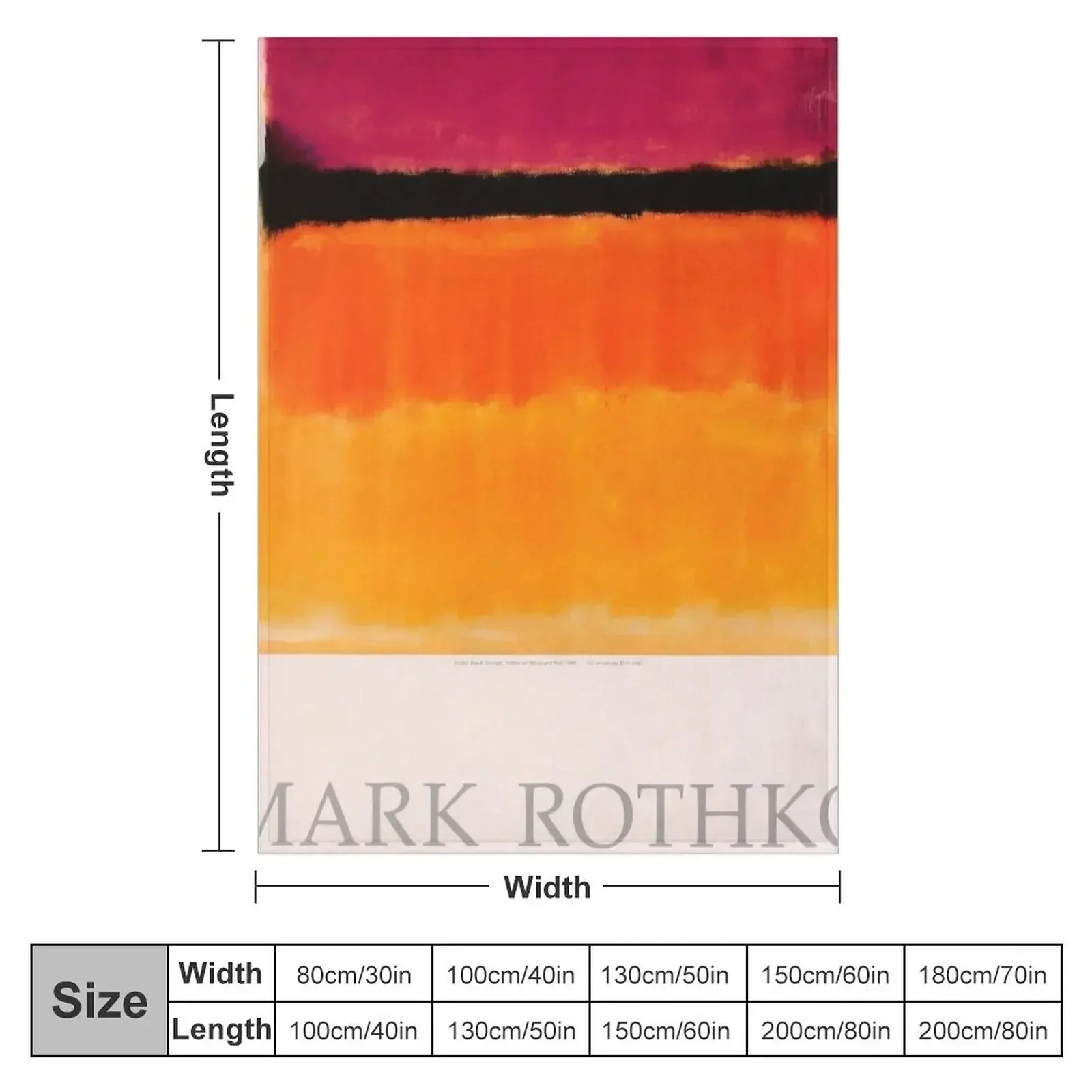 Выставочный постер Mark Rothko 1979 пледы диван-кровать теплое постельное белье одеяла