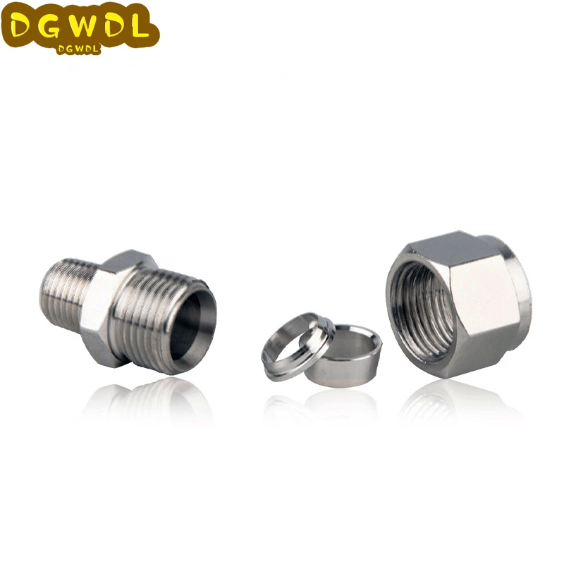 10 шт./лот DN8 1/4 &quotпрямой переходник 304 SS фитинг трубы наконечник разъем для