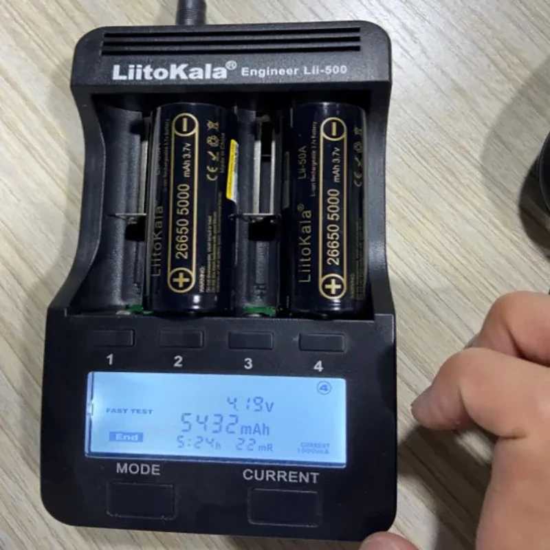 LiitoKala lii-50A 26650 5000 мАч литиевая батарея 3 7 В аккумуляторная подходит для фонарика