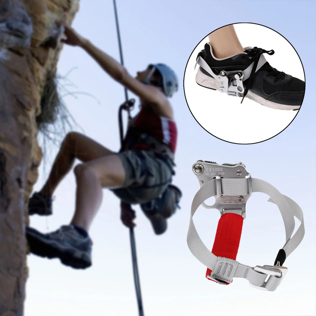 

Arborist Equipment Left Foot Rock Riser Caving Boot Mounted Device Climbing Tree Arborists Rigging Accessories for 8-13mm Rope