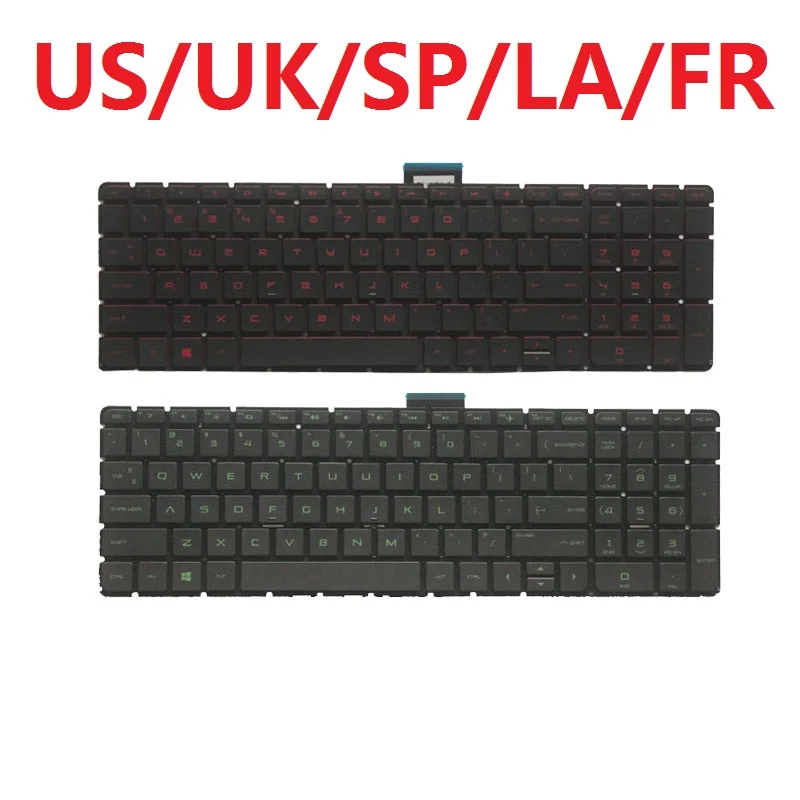 

US/UK/LA/SP/FR Laptop Keyboard for HP Pavilion 15-AS 15T-AS 15-AE 15-AH 15T-AE 15-BC tpn-q173 15-BK 15-AB 15-AU 15-AQ 15T-AQ