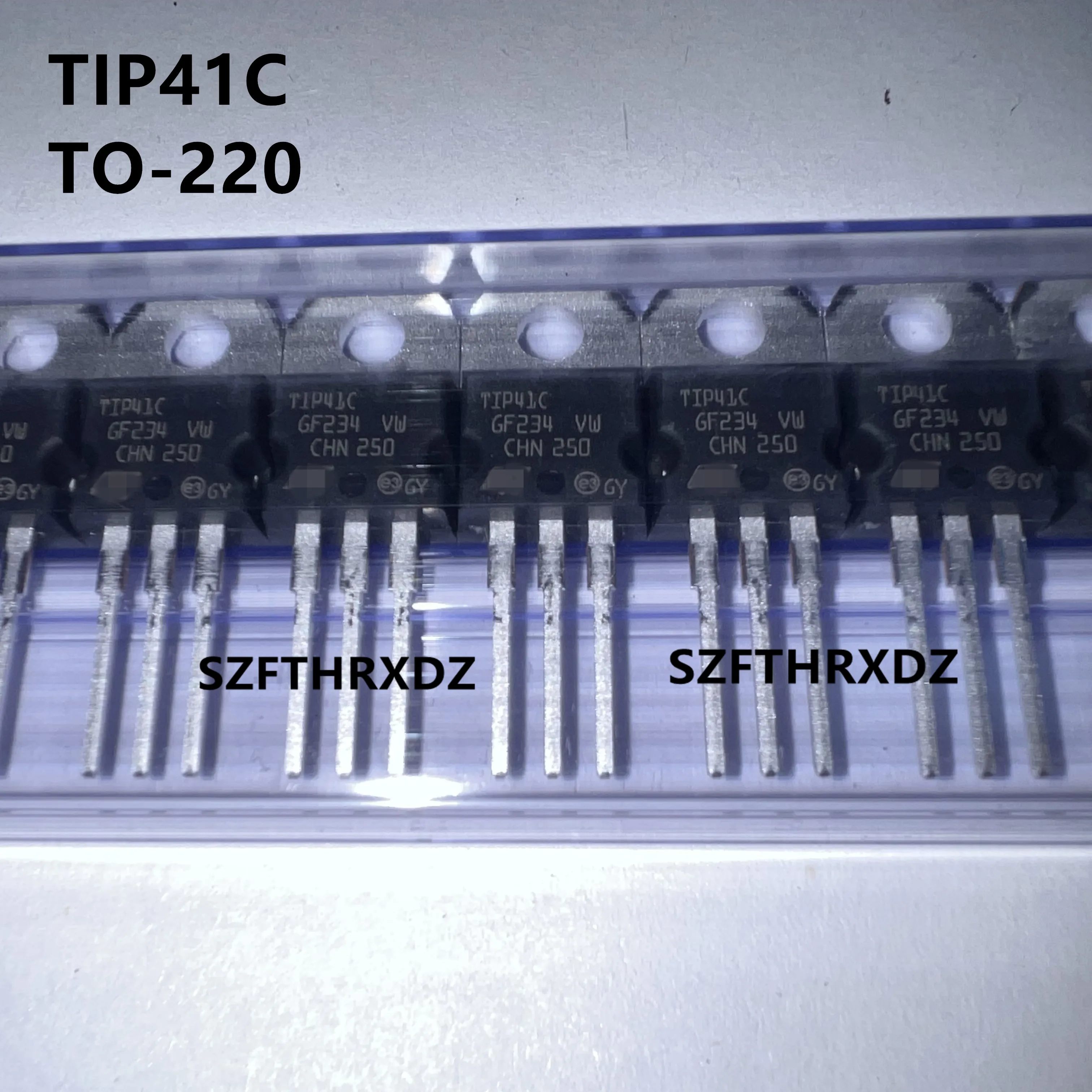 10 шт. 100% новый импортный оригинальный TIP41C 6A 100V TO-220 Trans GP BJT NPN 100V 6A 65000mW 3-контактный (3 + Tab) фототрубка