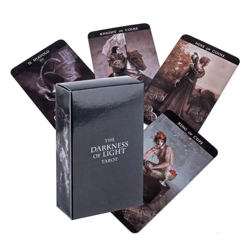 

The Darkness Of Light Tarot Cards Divination Deck Entertainment Parties Board Game Support Entertainment Game Party Supplies
