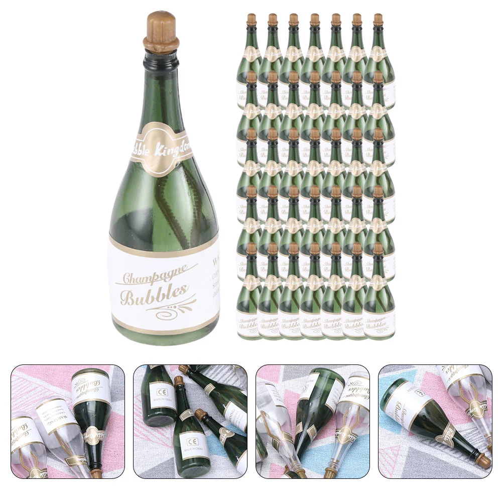 

36pcs Empty Bubble Bottles Champagne Bottle Shaped Bubble Bottles Wedding Party Decor