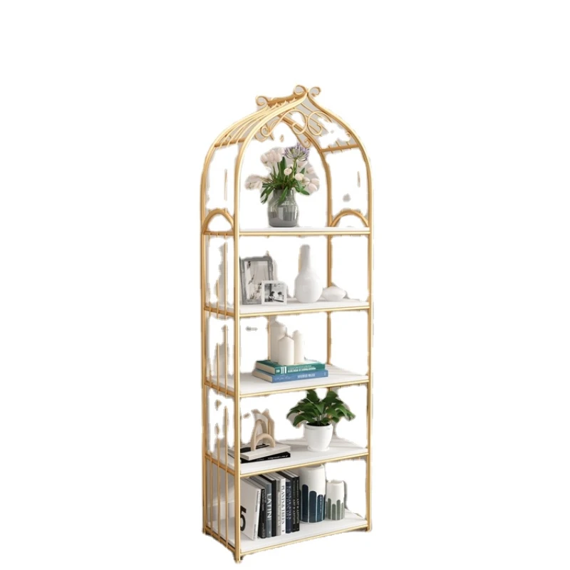 

TLL Storage Rack Floor Living Room Decoration Rack Light Luxury Storage Rack