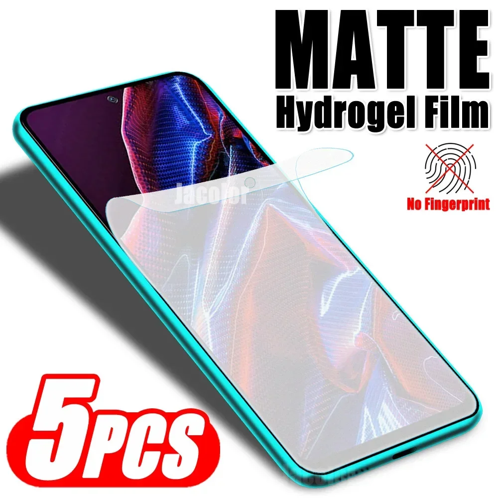 5 шт. матовая гидрогелевая пленка для Xiaomi Poco X6 X5 X4 Pro 5G GT Poca X 6 4GT 5Pro 6Pro 4Pro X6Pro X5Pro