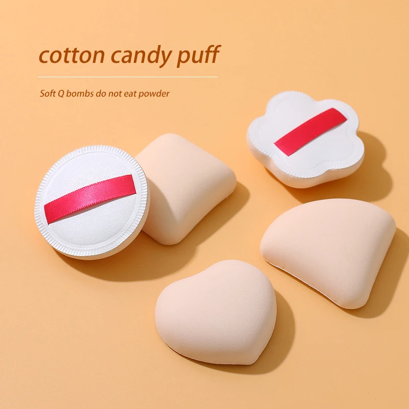 Макияж вата конфеты воздушная подушка слоеная треугольная основа с рисовыми