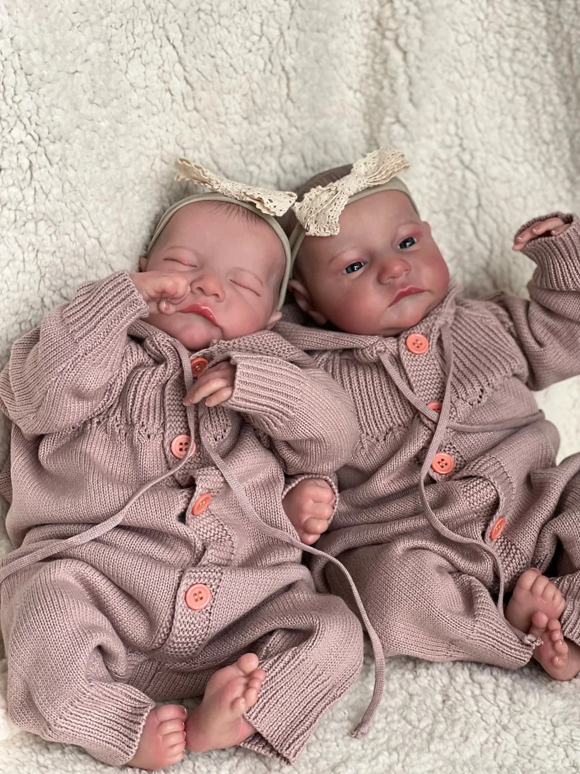 19inch Already Painted Finished Reborn Baby Doll Twins Levi 