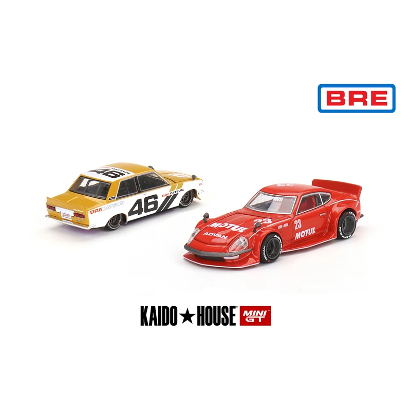 

Kaido House + MINIGT Datsun KAIDO Fairlady Z MOTUL Z V2 KHMG036 Datsun 510 Street BRE510 V3 KHMG052 Collect Ornaments