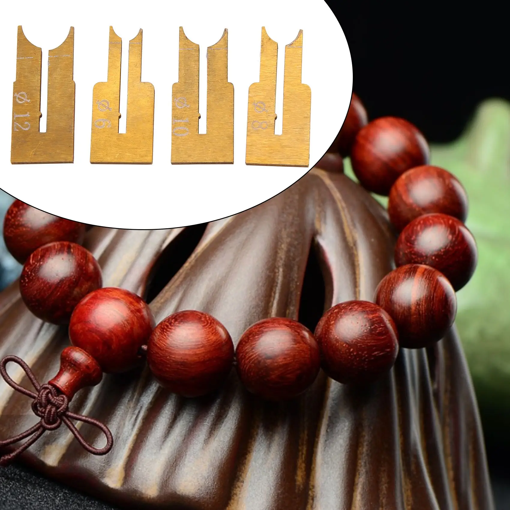 Набор деревянных бусин набор из 24 сферических Будды цементированного карбида