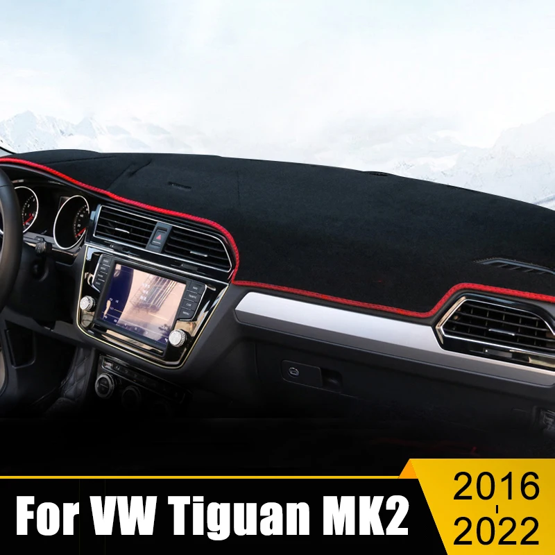 

For Volkswagen VW Tiguan 2 MK1 MK2 2009-2012 2013 2014 2015 2016 2017 2018 2019 2020 2021 2022 Car Dashboard Cover Accessories
