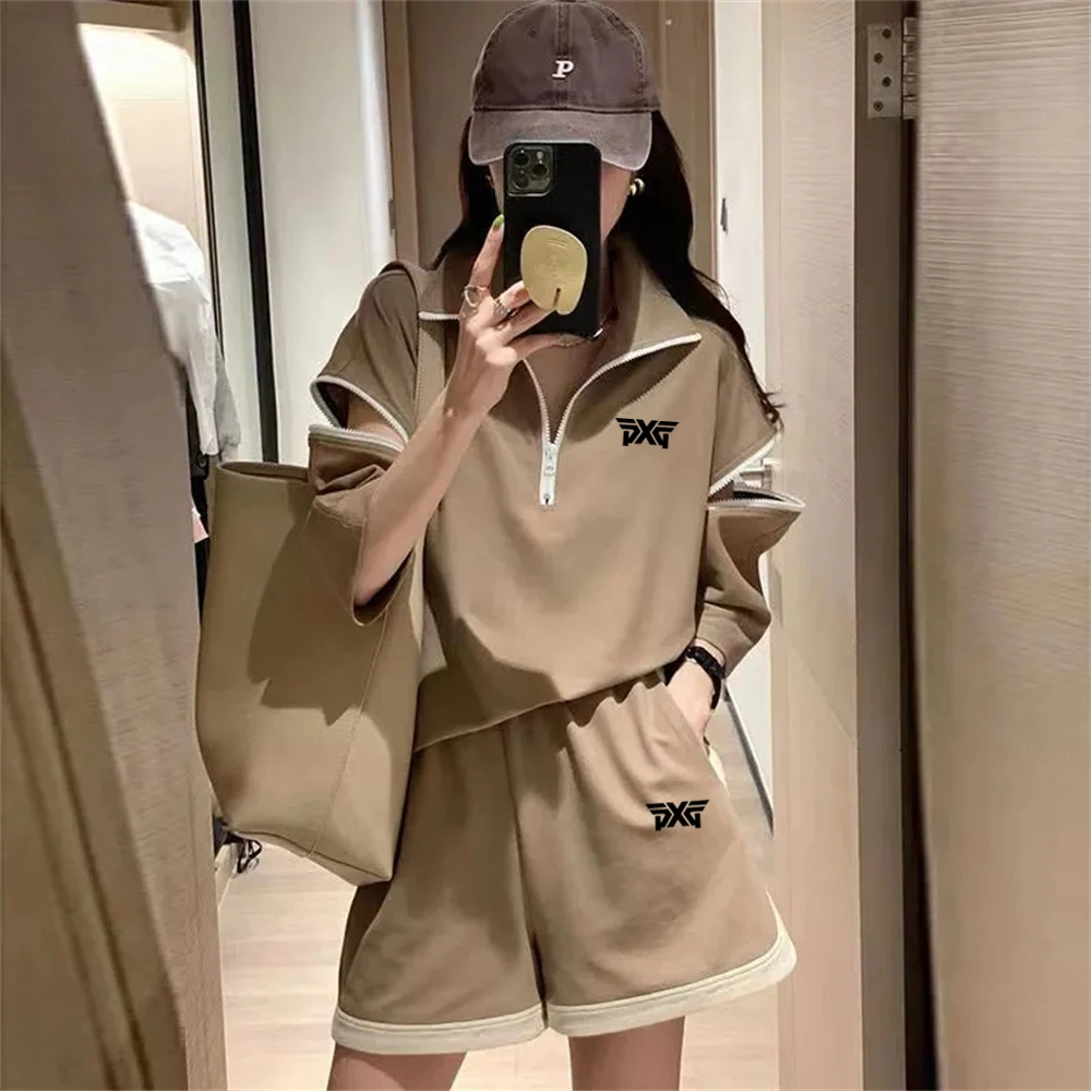 

Новинка лета 2023, женская одежда для гольфа, костюм для гольфа Malbon, рубашки для гольфа, шорты, товары, комплект из 2 предметов, женская одежда для гольфа