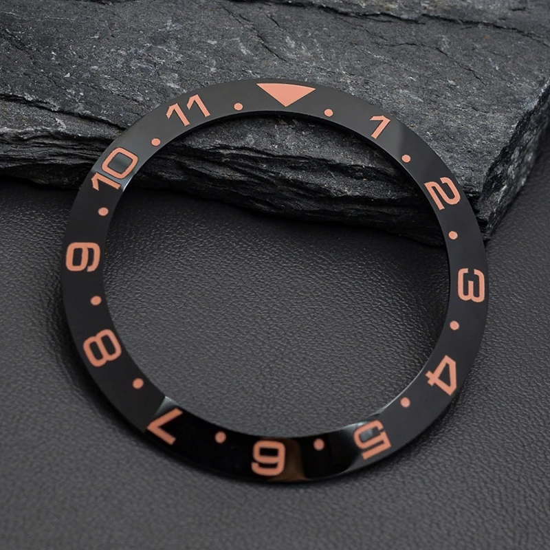 12 Hour Bezel Insert 38mm*30.5mm Multicolour Sloping SKX007 Ceramic Bezel Insert Fit SKX007 SKX009 SRPD Watch Accessories Parts