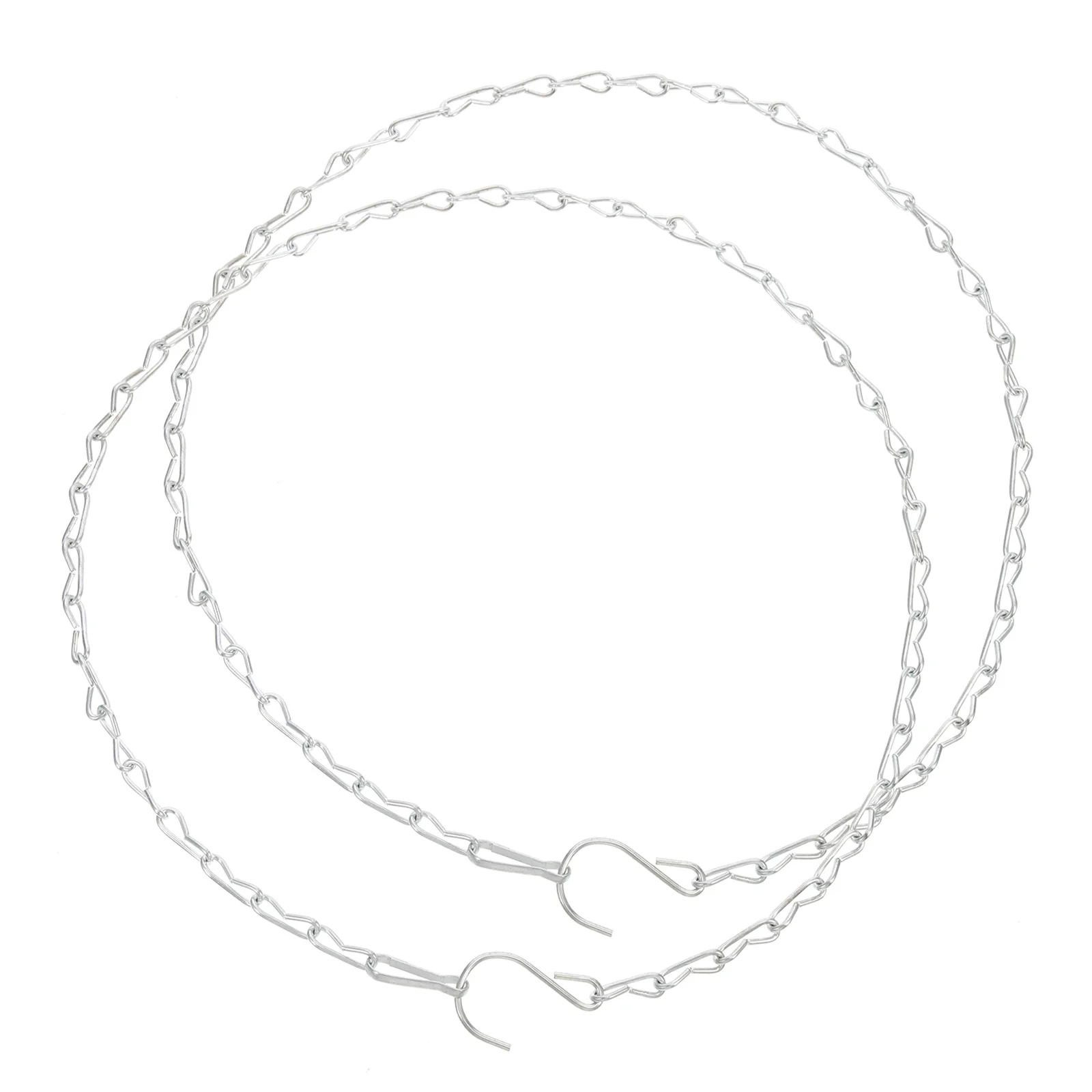 

2Pcs Flowerpot Birds Cage Iron Replacement Hanging Chains Long Hook Chains