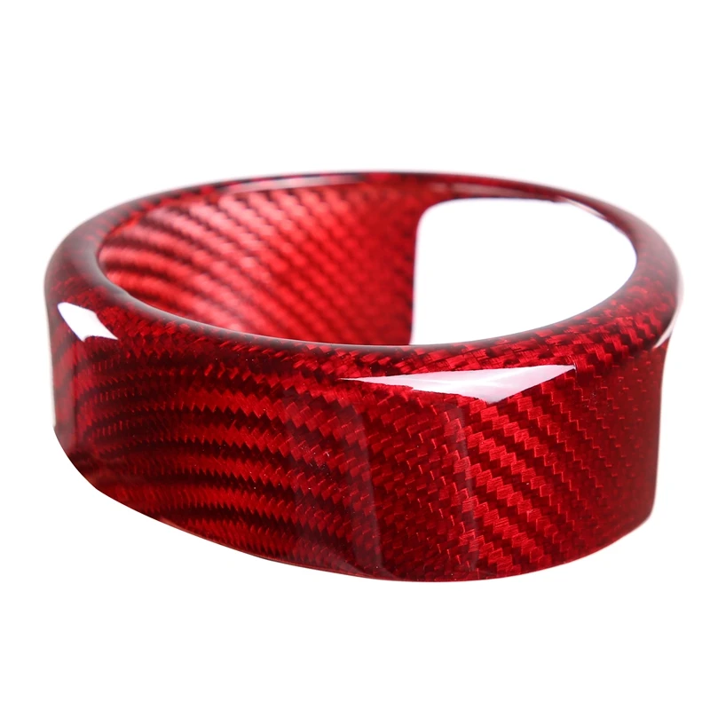 

Car Real Carbon Fiber Grill Logo Outer Ring Cover Fit For Alfa Romeo Giulia 2017-2020