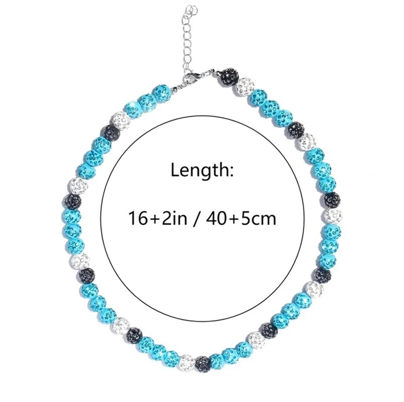 Ожерелье для бейсбола мужчин и женщин ожерелье в стиле унисекс с бисером