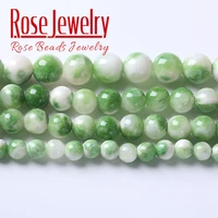 6 8 10 12mm green persian jades stone beads for jewelry round loose beads diy bracelets necklaces accessories wholesale 15 inch