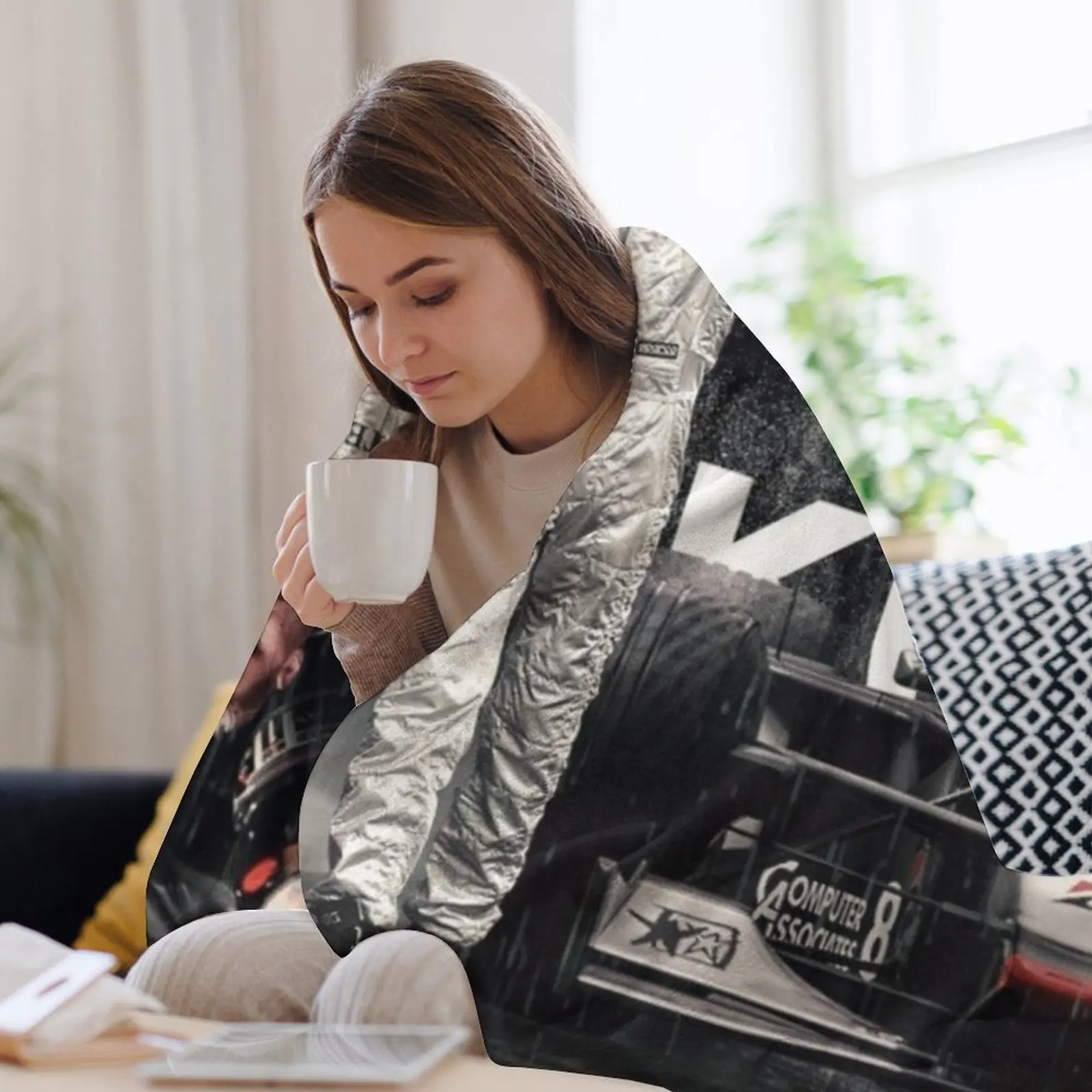 M H?kkinen новое художественное одеяло в клетку модные красивые одеяла