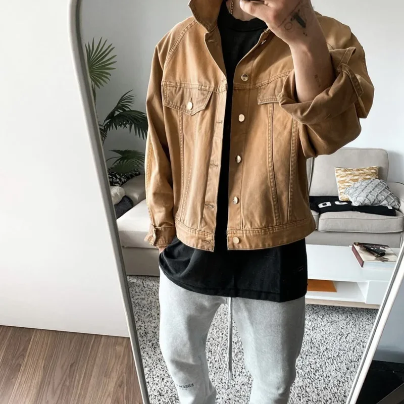 Fear Df God Season 7 сверхпрочная куртка с основной линией модная однотонная свободного