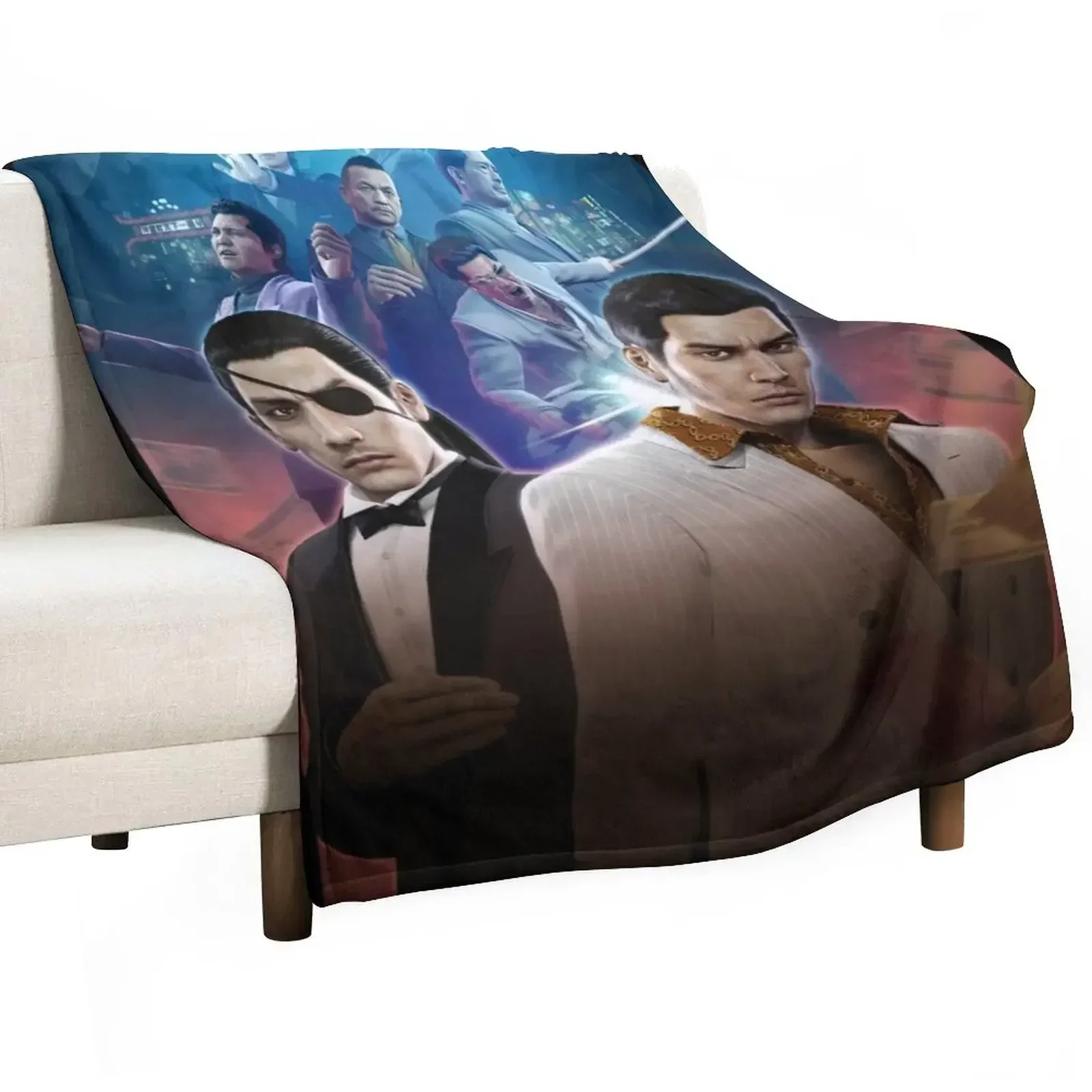 Одеяло с плакатом Yakuza 0 одеяла для украшения диванов декоративные