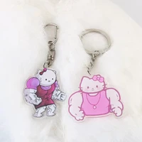 kawaii sanrio keychain hellokittys cartoon cute sweet simple bag pendant anime girlfriends creative accessories girl gift