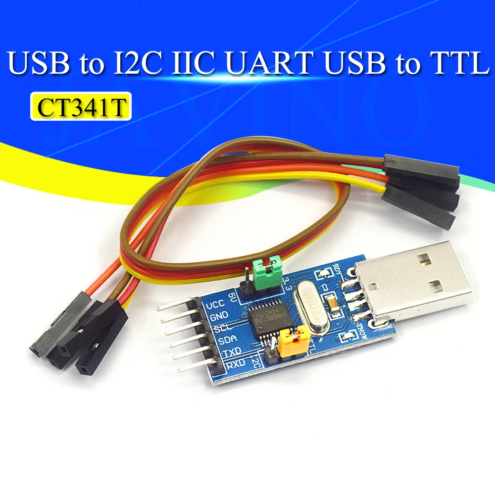 

2-в-1 модуль CH341T 3,3 В 5 в USB для I2C IIC UART USB для TTL одночипового последовательного порта загрузчика