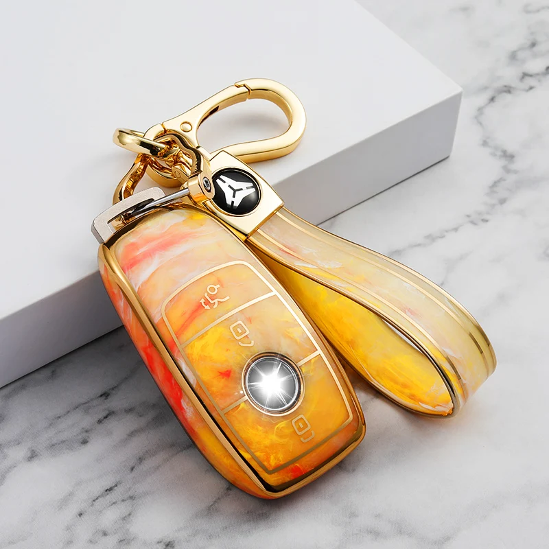 

2022 New TPU Car Key Case Cover For Mercedes Benz E C S GLC Class E200 E400 E63 W213 S550 S560 C260 A200 Key Shell