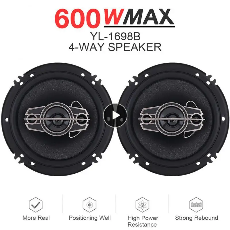

Full-range Loudspeaker 6-inch 600w Car Music Stereo Lossless Low-power Car Coaxial High-fidelity Car Accessories Car Speakers