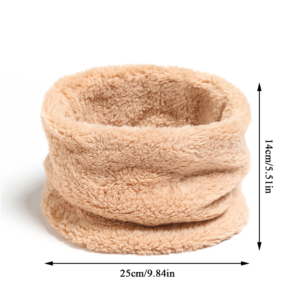 Шарф на флисовой подкладке кашемировый теплый шарф с воротником однотонный