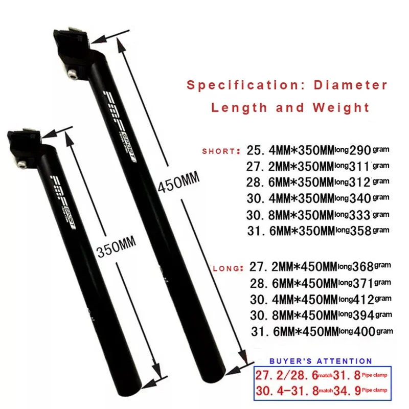 Подседельный штырь для велосипеда расширенный алюминиевый сплав черный детали