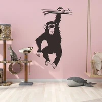 monkey animal wall decals strong strength sticker vinyl home decor interior design mural removable