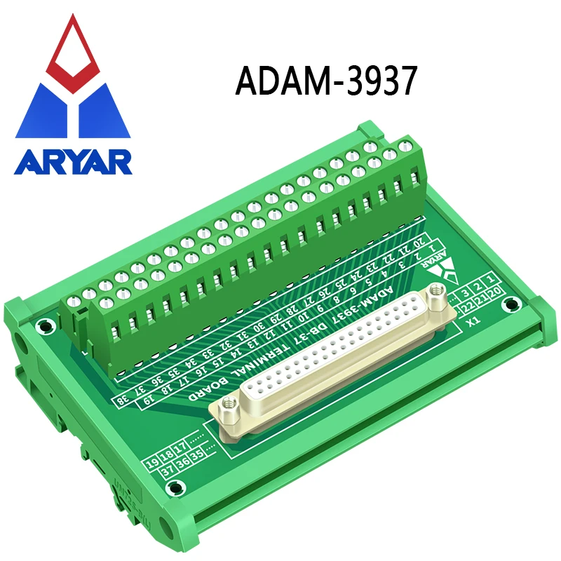 Модуль интерфейса крепления на DIN-рейку DB37 D-Sub плата разрыва ADAM-3937 - купить по