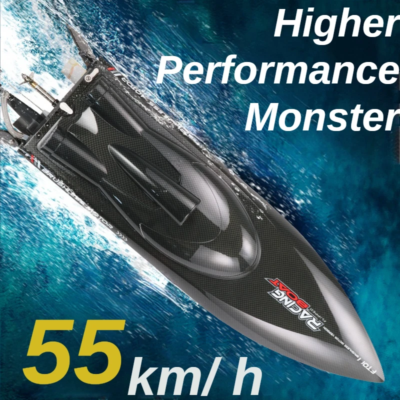 

Самая большая скоростная лодка на радиоуправлении FT011 2,4G 4WD 55 км/ч 25,5 дюйма Feilun дистанционное управление бесщеточный мотор водное ремесло дл...