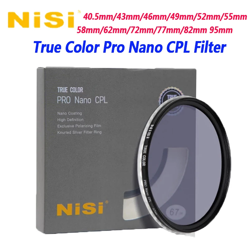 

Круговой поляризационный фильтр NiSi True Color Pro Nano CPL 40,5 мм 43 мм 46 мм 49 мм 52 мм 55 мм 58 мм 62 мм 72 мм 77 мм 82 мм фильтр