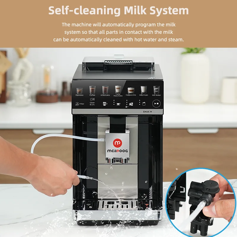 Автоматическая эспрессо-машина Mcilpoog M3 встроенный вспениватель молока и