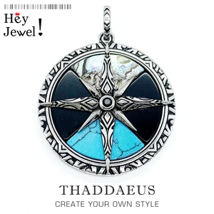 Кулон с компасом большой, 2020 весенний персональный талисман на удачу, модные украшения, европейские украшения, серебро 925 пробы, подарок для женщин, мужчин