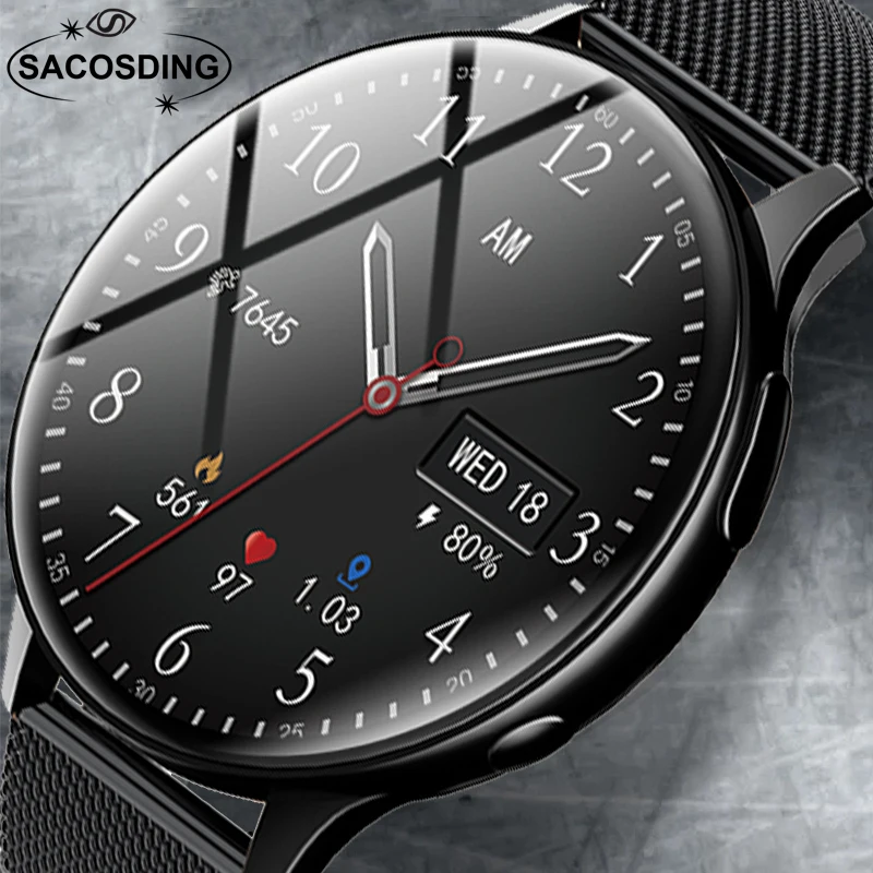 

SACOSDING New NFC Smart Watch Women Recording Smartwatch Men Bluetooth Call Sports Fitness Watches Weather Clock For Android iOS