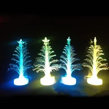 LED 크리스마스 섬유 트리 홈 장식 소품, 다채로운 다채로운 섬유 트리, 빛나는 섬유 트리, 크리스마스 선물