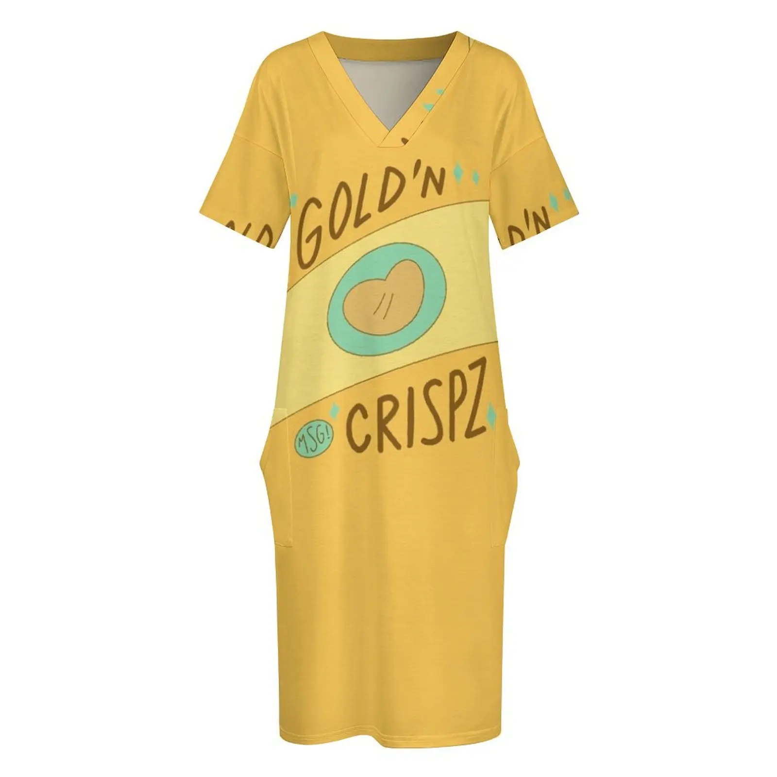 Золотой халат Ludo - Star vs FOE Свободное платье с карманами Женские летние платья