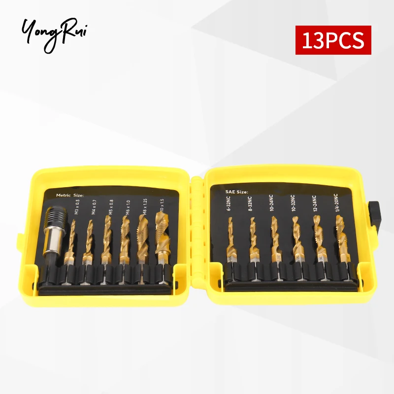 

Набор трапециевидных Сверл из быстрорежущей стали, комплект из 13 композитных насадок для винтов