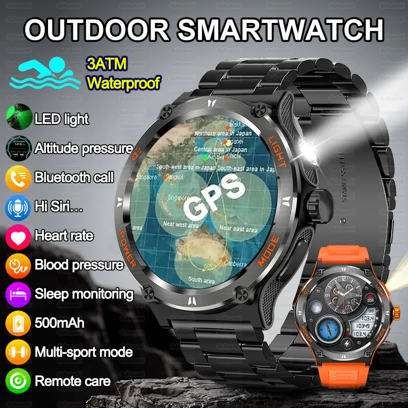 Смарт-часы Huawei Xiaomi с компасом и GPS-треком 1 53 дюйма HD AMOLED