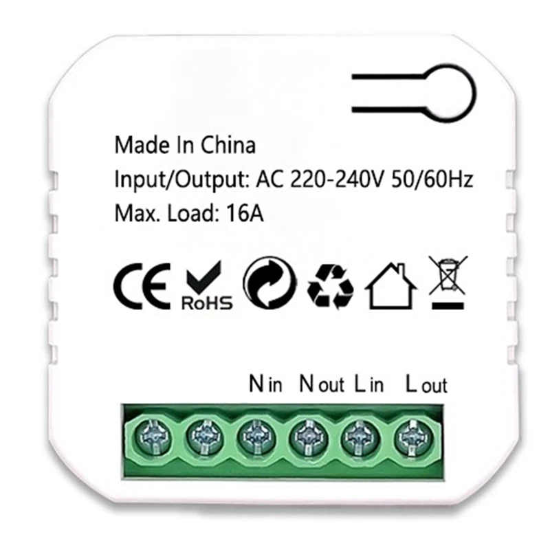 

1 PCS Tuya Smart Wifi Energy Kwh Electricity Power Monitor White 16A Switch Mini Module Din Rail Timer On Off For Google Home